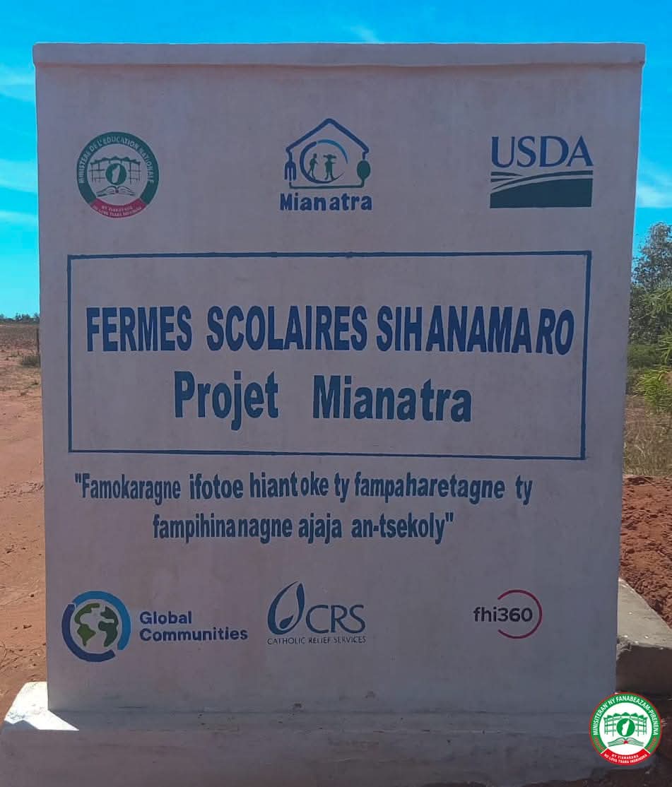 TETIKASA MIANATRA ANDROY-FIZARANA IREO ZAVA-BITA SY FANOKAFANA TAMIN'NY FOMBA OFISIALY NY FERME SCOLAIRE SIHANAMARO